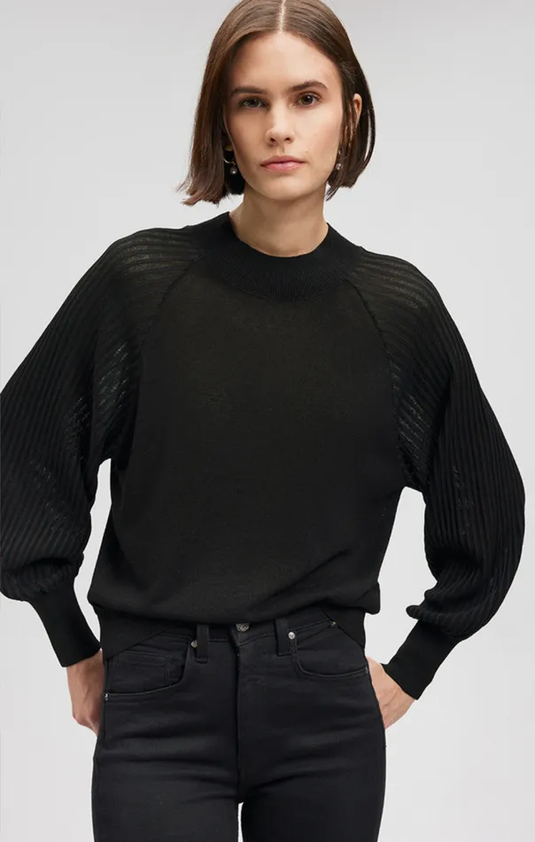 Sweater In Black Women Mavi Jeans Sweaters