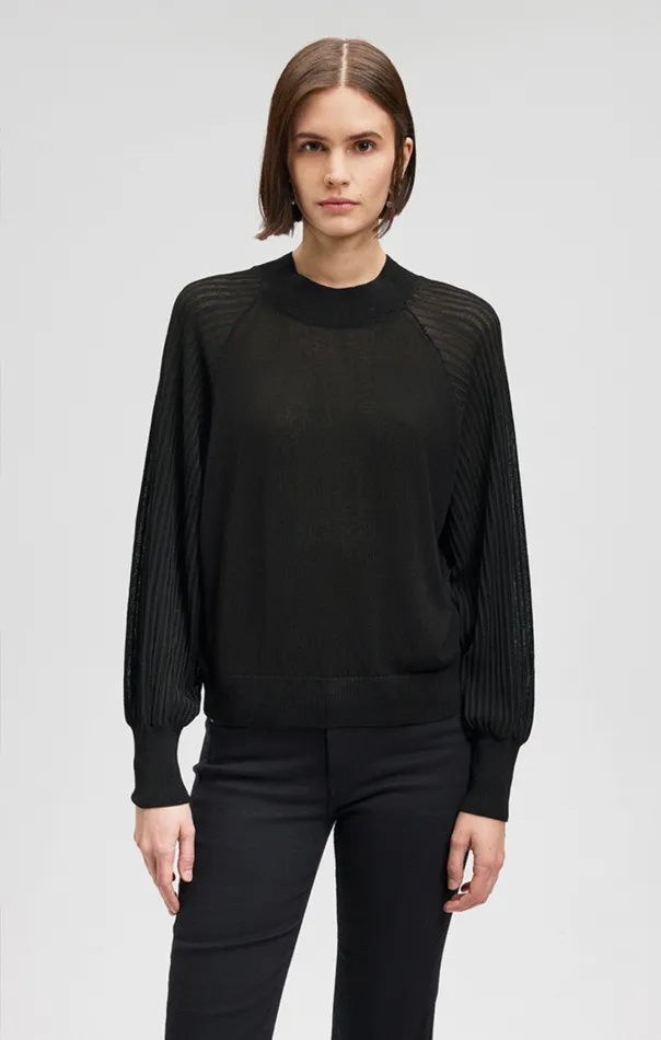 Sweater In Black Women Mavi Jeans Sweaters Sweater In Black Women Mavi Jeans Sweaters