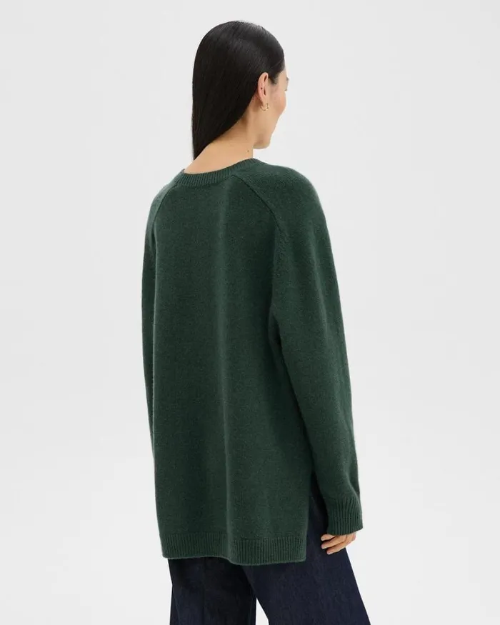 Sweaters Cardigans Women Theory Karenia Sweater In Cashmere Hunter Green Sweaters Cardigans Women Theory Karenia Sweater In Cashmere Hunter Green
