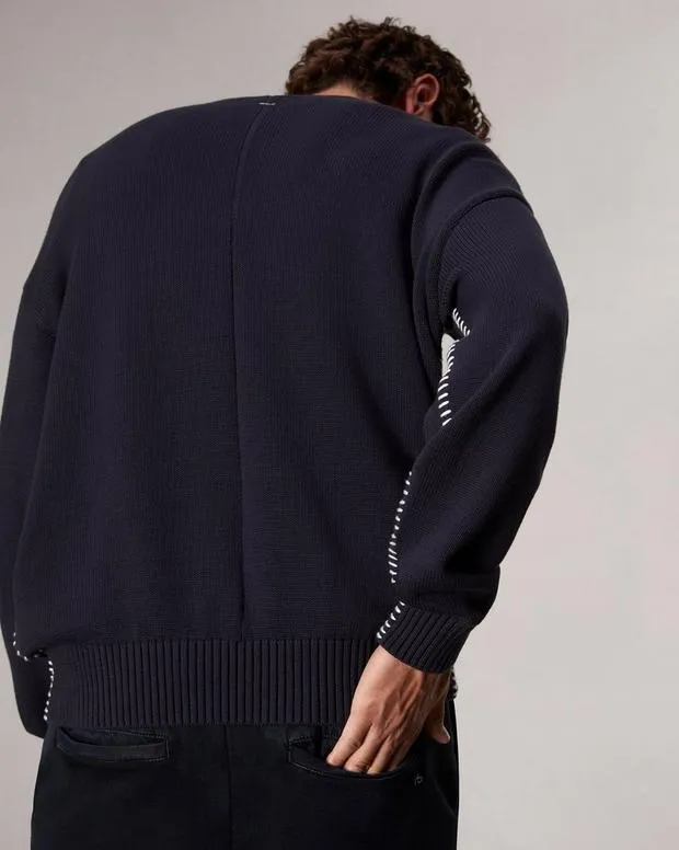 Sweaters Men Rag and Bone Clarkson Cotton Sweater Salute