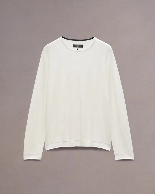 Sweaters Men Rag and Bone Reid Sweater Ivory