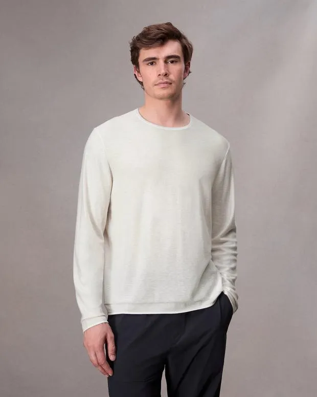 Sweaters Men Rag and Bone Reid Sweater Ivory