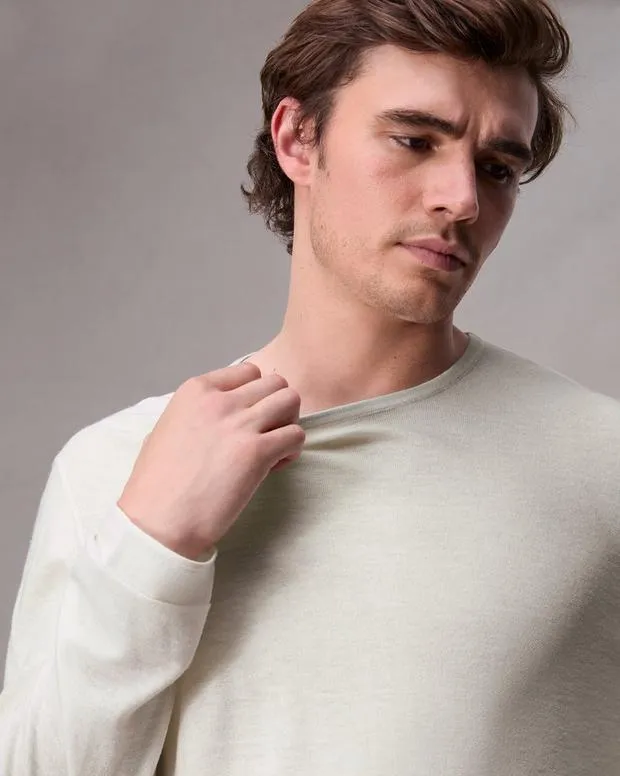 Sweaters Men Rag and Bone Reid Sweater Ivory