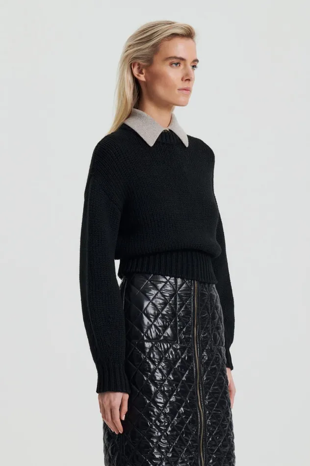 Sweaters Women Scanlan Theodore COCOON SWEATER Black Sweaters Women Scanlan Theodore COCOON SWEATER Black