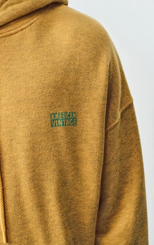 Sweatshirt Doven Overdyed Curry Men American Vintage Sweatshirts