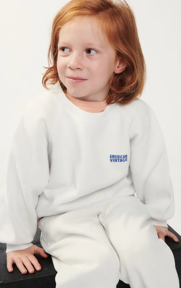 Sweatshirt Izubird Vintage Dove Kids American Vintage Sweatshirts