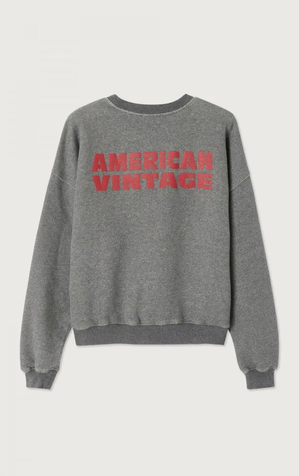 Sweatshirt Kodytown Melange Charcoal Women American Vintage Sweatshirts Sweatshirt Kodytown Melange Charcoal Women American Vintage Sweatshirts
