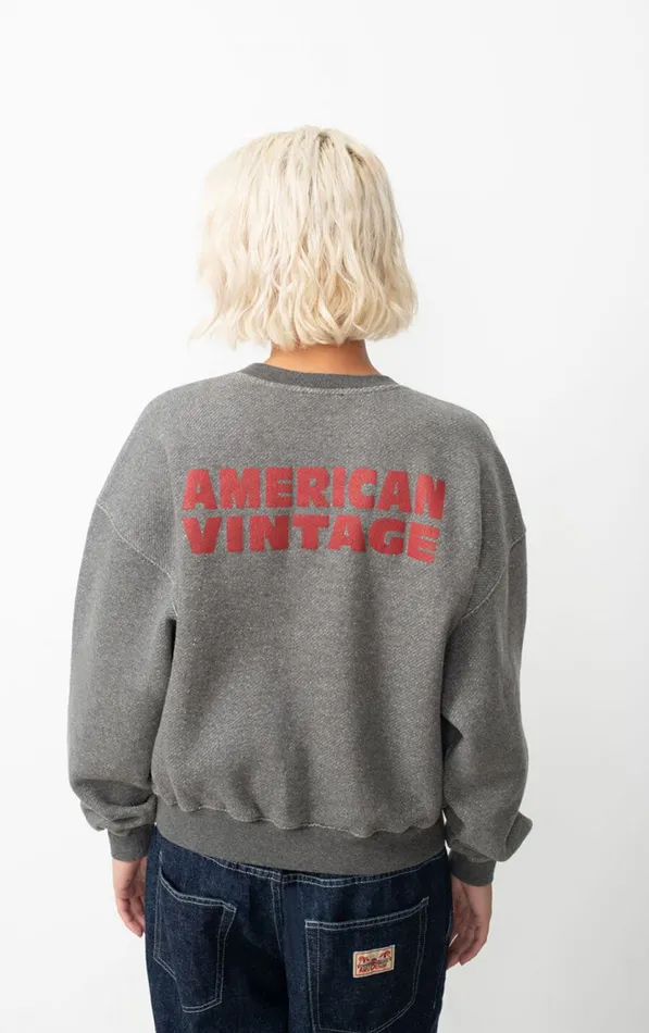 Sweatshirt Kodytown Melange Charcoal Women American Vintage Sweatshirts Sweatshirt Kodytown Melange Charcoal Women American Vintage Sweatshirts