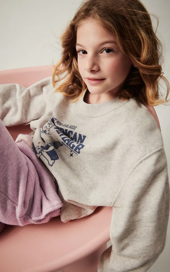 Sweatshirt Kodytown Mildred Polar Melange Kids American Vintage Sweatshirts Sweatshirt Kodytown Mildred Polar Melange Kids American Vintage Sweatshirts