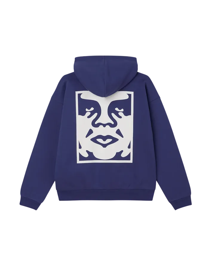 SWEATSHIRTS Men OBEY Clothing BOLD ICON PULLOVER Skipper Blue