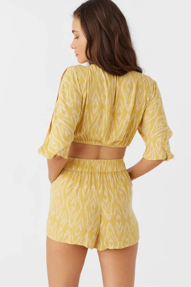 SYLAS ISABELLA IKAT CROP TOP Mimosa Women O039NEILL Clothing