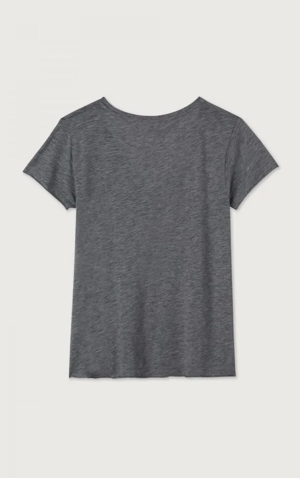 TShirt Jacksonville Melange Charcoal Women American Vintage Short Sleeve TShirts TShirt Jacksonville Melange Charcoal Women American Vintage Short Sleeve TShirts