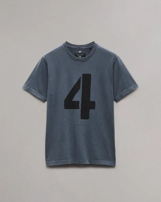 TShirts and Henleys Men Rag and Bone Rb Number 4 TShirt Washed Navy