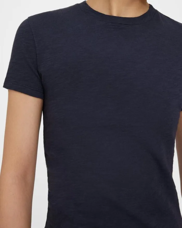 TShirts Tank Tops Women Theory Tiny Tee In Organic Slub Cotton Nocturne Navy TShirts Tank Tops Women Theory Tiny Tee In Organic Slub Cotton Nocturne Navy