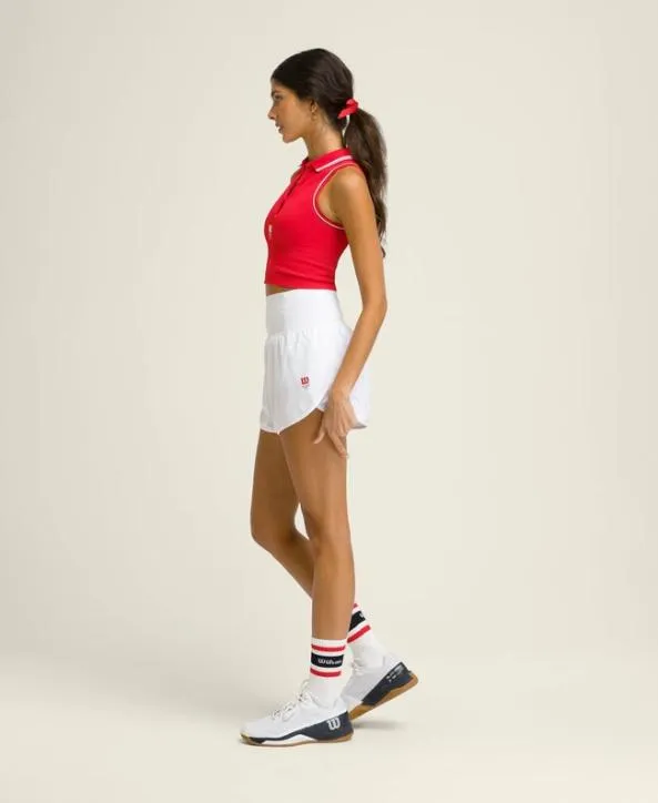 Tanks Women Wilson Topspin Seamless Polo Wilson Red Tanks Women Wilson Topspin Seamless Polo Wilson Red
