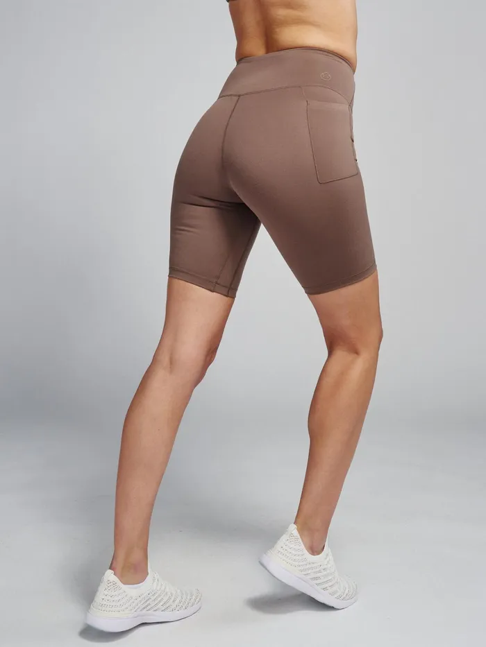 Tennis Pickleball Women Tasc Performance Sculptive Pocket Bike Short 8in