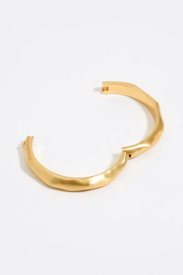 Textured Matte Gold Bracelet Gold Yellow Women Bimba Y Lola Bracelets Textured Matte Gold Bracelet Gold Yellow Women Bimba Y Lola Bracelets