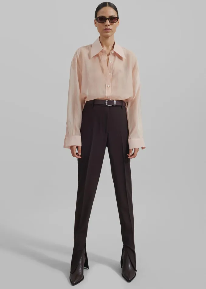 The Frankie Shop Bottoms Beaufille Vernet Trousers 8211 Umber 8211 Women