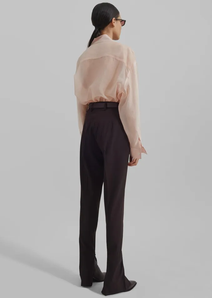 The Frankie Shop Bottoms Beaufille Vernet Trousers 8211 Umber 8211 Women