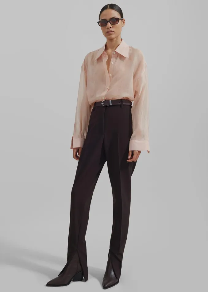 The Frankie Shop Bottoms Beaufille Vernet Trousers 8211 Umber 8211 Women