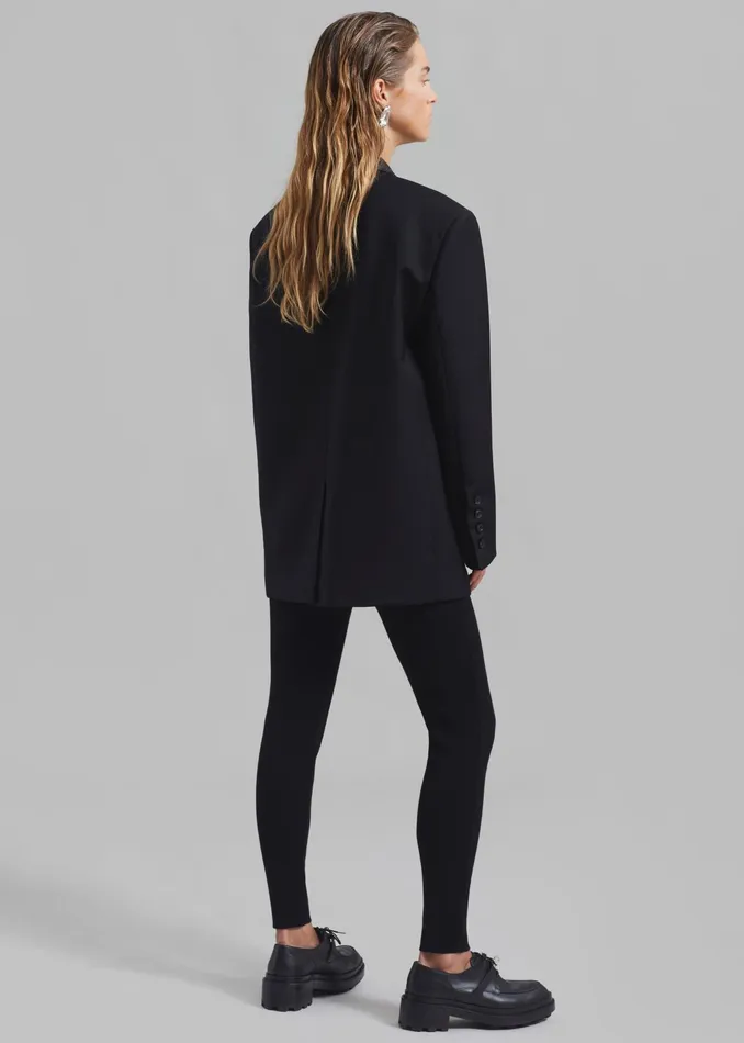 The Frankie Shop Bottoms Cara Knit Leggings 8211 Black 8211 Women