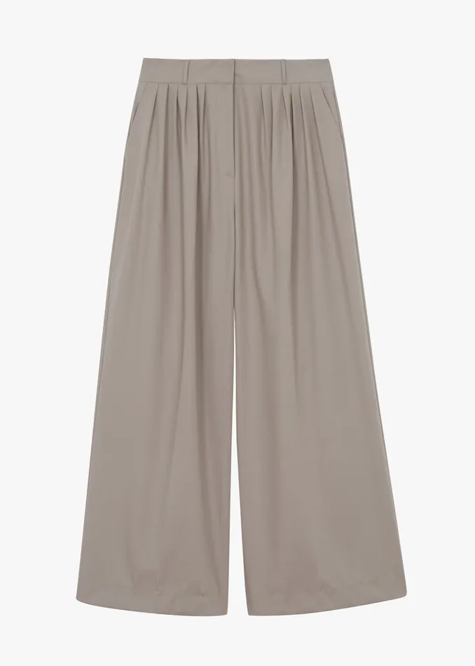 The Frankie Shop Bottoms Catalina Pleated Trousers 8211 Grey 8211 Women