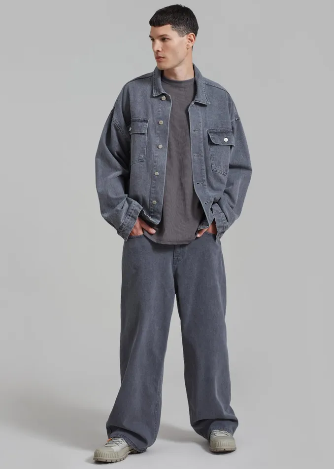 The Frankie Shop Bottoms Connor Jeans 8211 Grey Wash 8211 Men