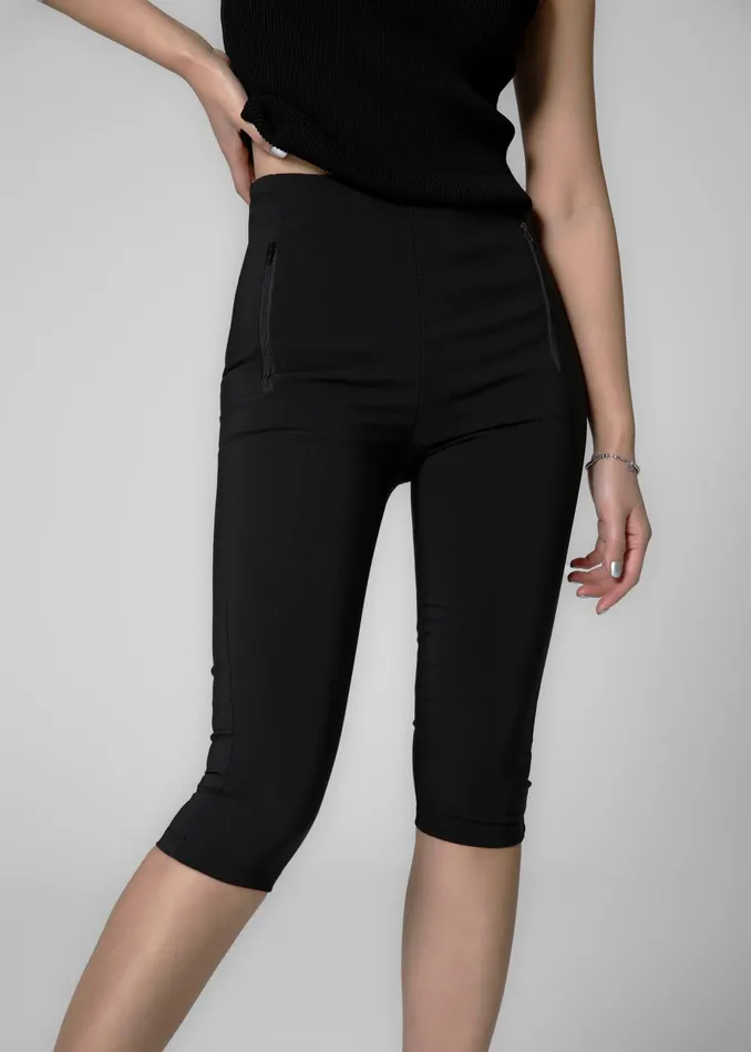 The Frankie Shop Bottoms Desara Capri Leggings 8211 Black 8211 Women