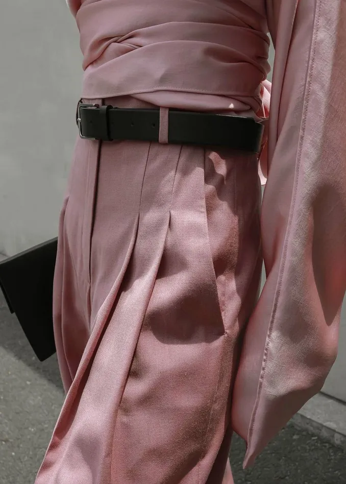 The Frankie Shop Bottoms Gelso Pleated Trousers 8211 Rose 8211 Women