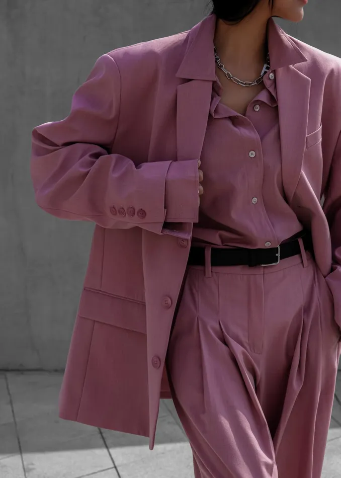 The Frankie Shop Bottoms Gelso Pleated Trousers 8211 Rose 8211 Women