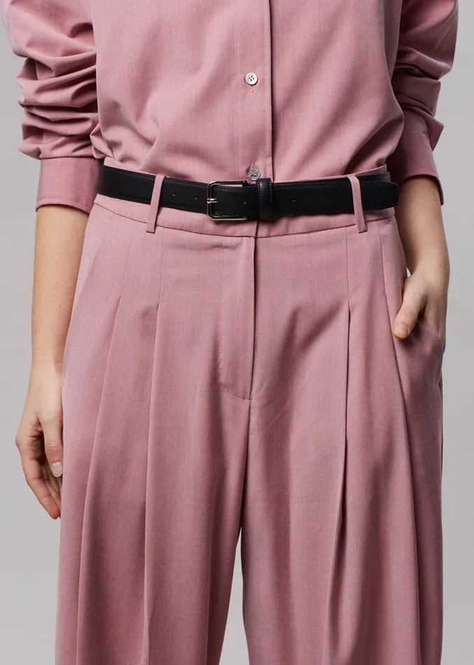 The Frankie Shop Bottoms Gelso Pleated Trousers 8211 Rose 8211 Women