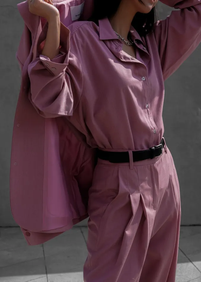 The Frankie Shop Bottoms Gelso Pleated Trousers 8211 Rose 8211 Women