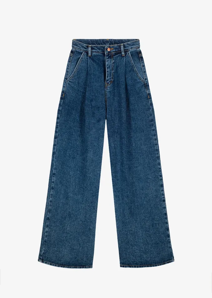 The Frankie Shop Bottoms Isabella Denim Pants 8211 Medium Wash 8211 Women