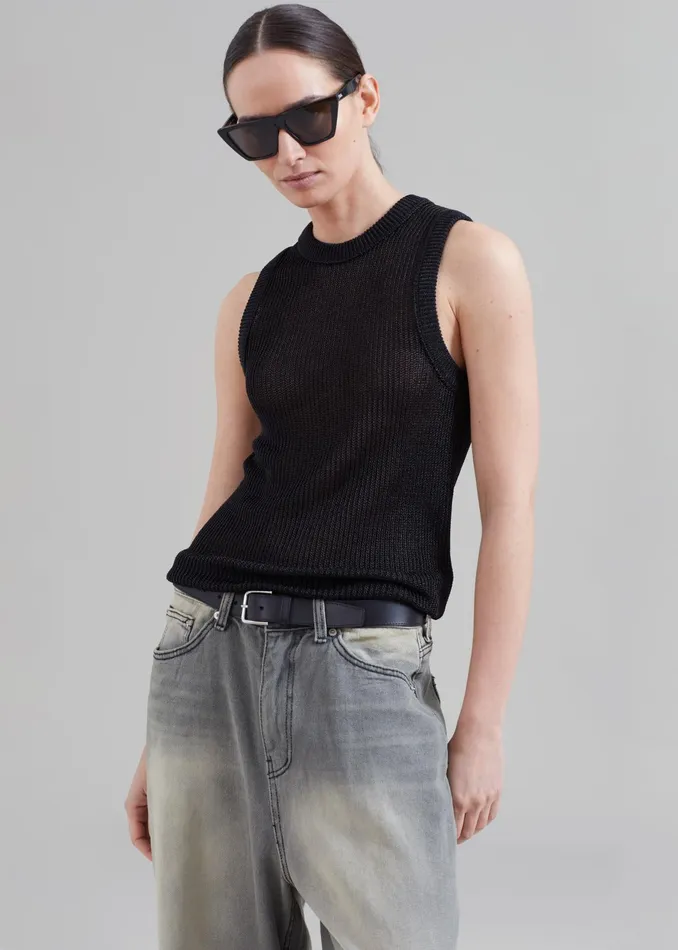 The Frankie Shop Bottoms Kane Wide Jeans 8211 Grey Wash 8211 MenWomen