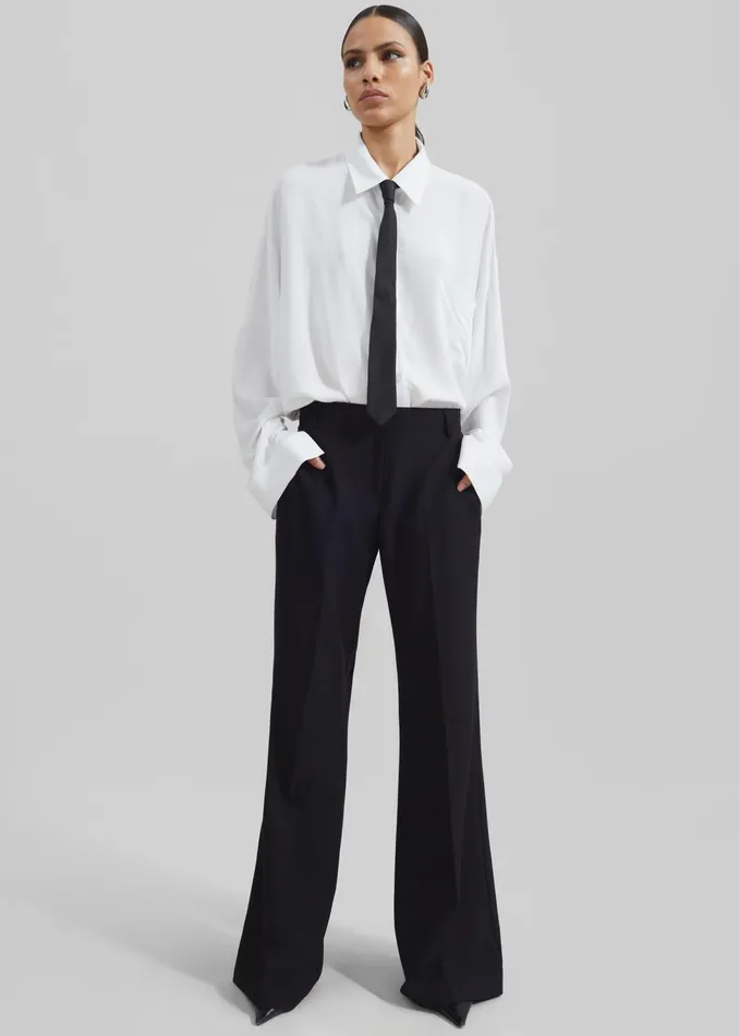 The Frankie Shop Bottoms Maisie Bootcut Pants 8211 Black 8211 Women
