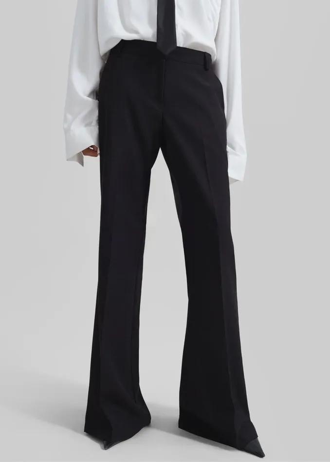 The Frankie Shop Bottoms Maisie Bootcut Pants 8211 Black 8211 Women