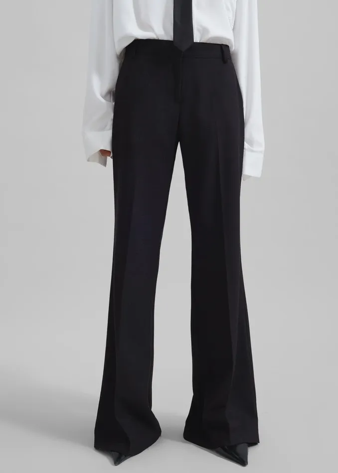 The Frankie Shop Bottoms Maisie Bootcut Pants 8211 Black 8211 Women