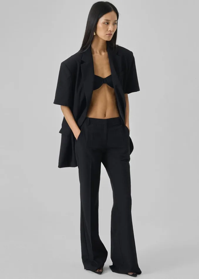 The Frankie Shop Bottoms Maisie Bootcut Pants 8211 Black 8211 Women