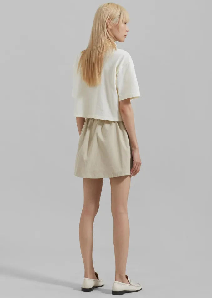 The Frankie Shop Bottoms Malia Cargo Mini Skirt 8211 Beige 8211 Women