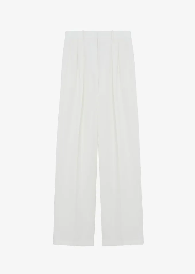 The Frankie Shop Bottoms Zia Pintuck Trousers 8211 White 8211 Women