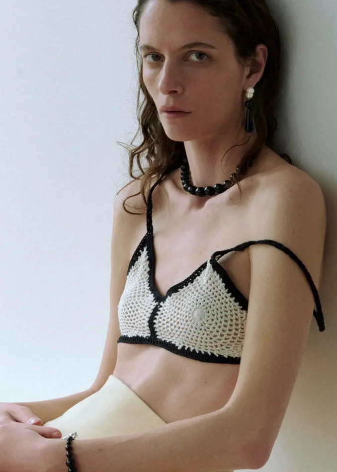 The Frankie Shop Completedworks H67 Tidelands Necklace 8211 Black OnyxSilver 8211 Women
