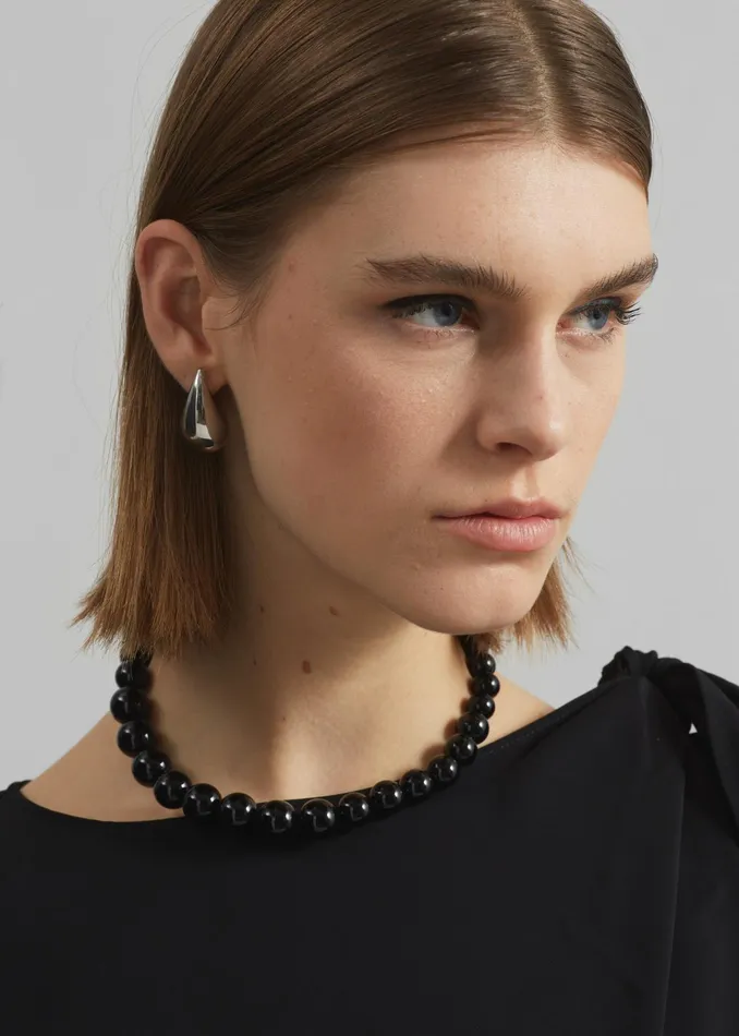 The Frankie Shop Completedworks H67 Tidelands Necklace 8211 Black OnyxSilver 8211 Women