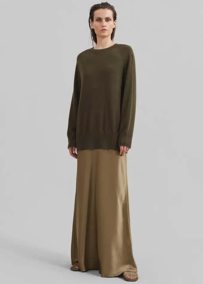 The Frankie Shop Dresses Christopher Esber Monument Long Dress 8211 Khaki 8211 Women