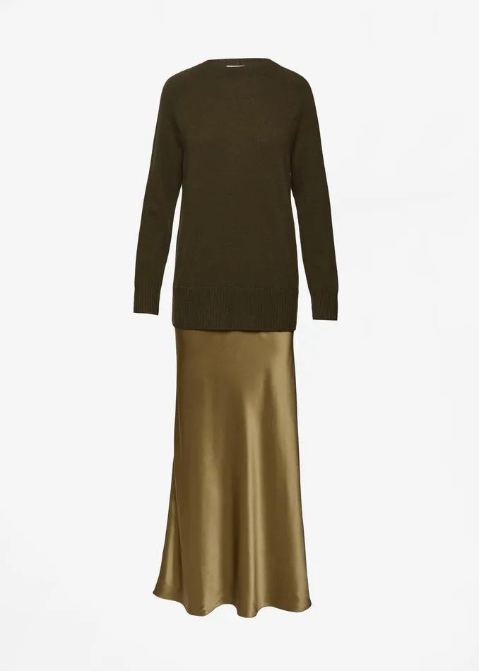 The Frankie Shop Dresses Christopher Esber Monument Long Dress 8211 Khaki 8211 Women
