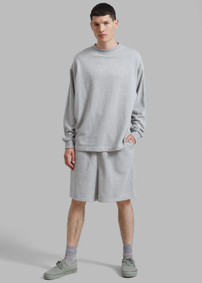 The Frankie Shop Loungewear Newton Sweatshorts 8211 Grey 8211 MenWomen