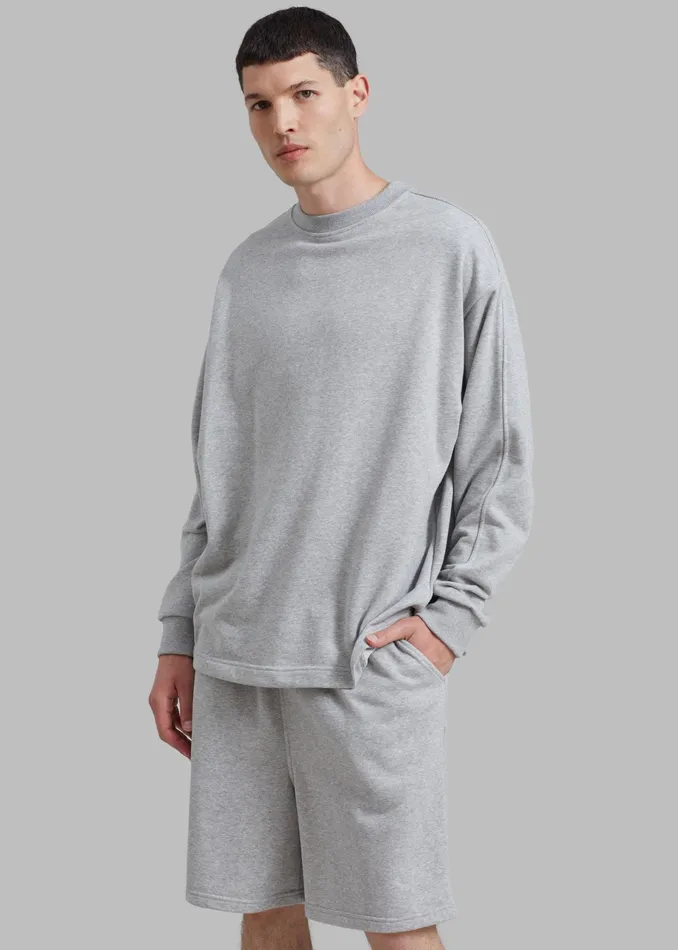 The Frankie Shop Loungewear Newton Sweatshorts 8211 Grey 8211 MenWomen