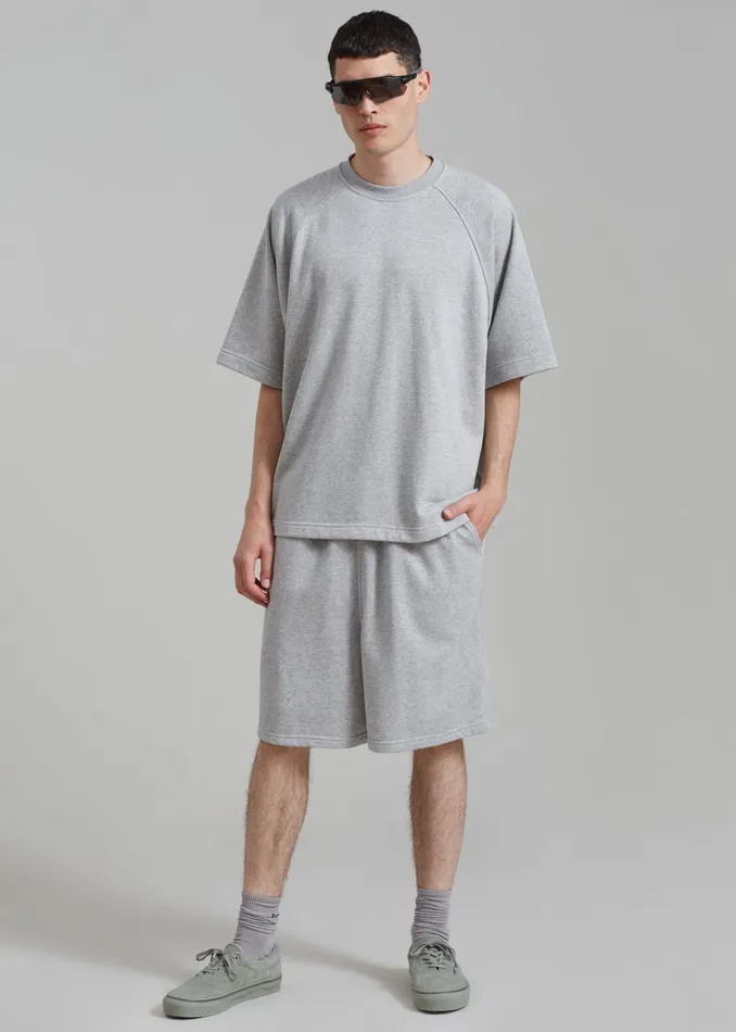 The Frankie Shop Loungewear Newton Sweatshorts 8211 Grey 8211 MenWomen
