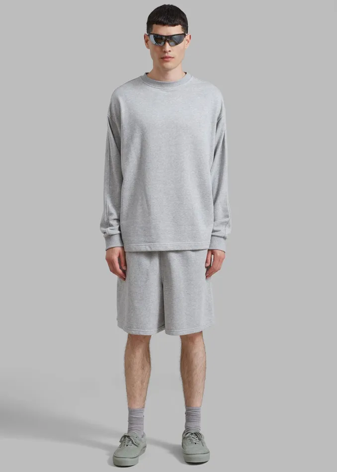 The Frankie Shop Loungewear Newton Sweatshorts 8211 Grey 8211 MenWomen