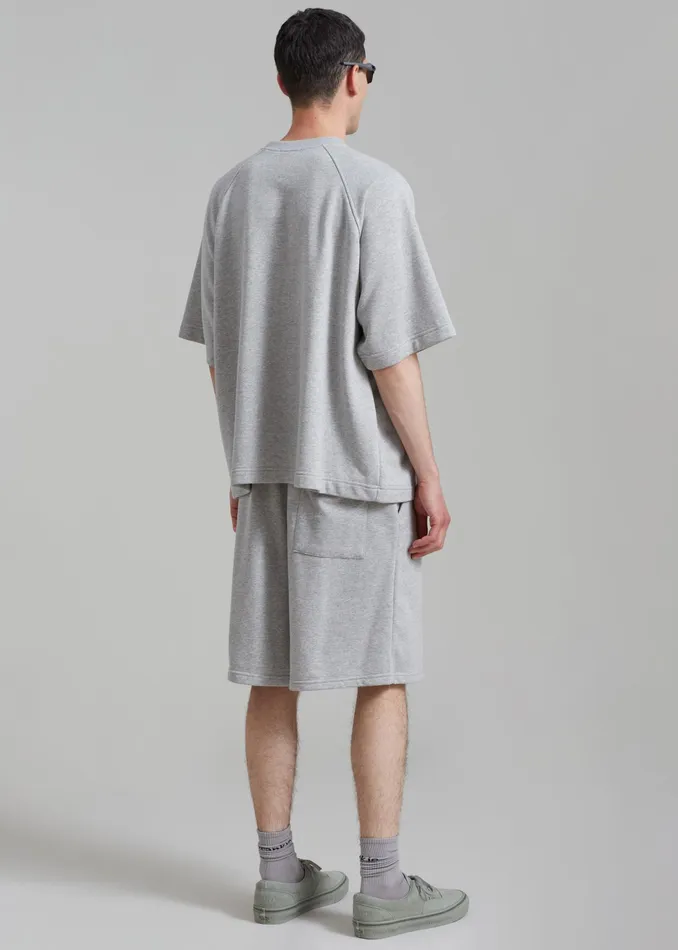 The Frankie Shop Loungewear Newton Sweatshorts 8211 Grey 8211 MenWomen