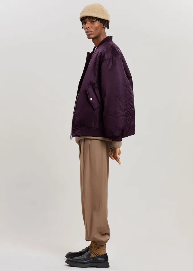 The Frankie Shop Outerwear Astra Bomber Jacket 8211 Royal Purple 8211 Women